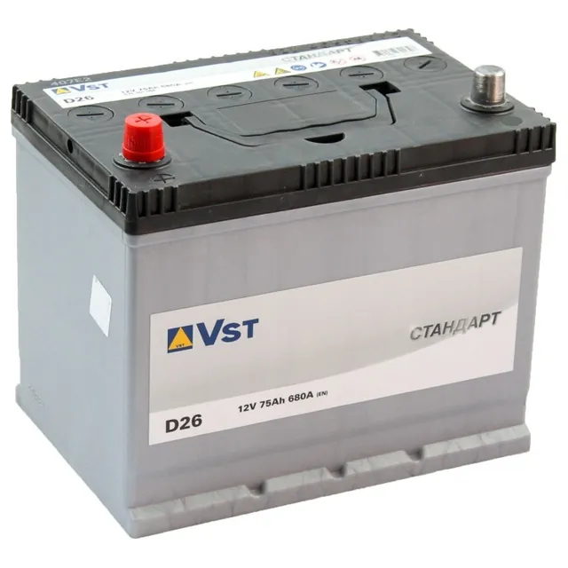 Аккумулятор VST Стандарт 75 Ач 680 А (EN), прямая полярность, BCI-35