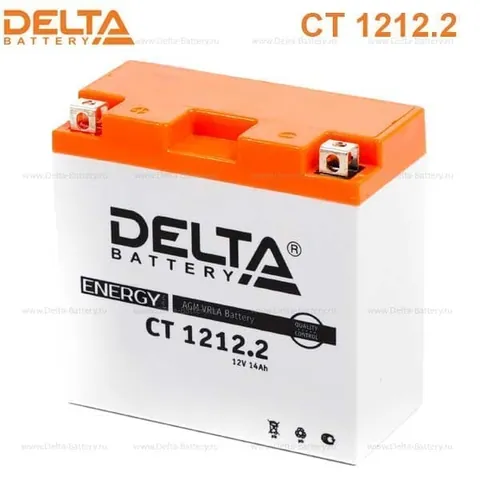 Аккумулятор DELTA YT14B-BS 14 Ач 155 А (EN), прямая полярность, YTX14L