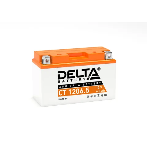 Аккумулятор DELTA CT 6.5 Ач, обратная полярность, YB6.5L