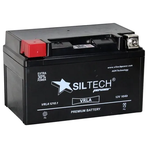 Аккумулятор SILTECH 10 Ач 160 А, прямая полярность, YTZ10S