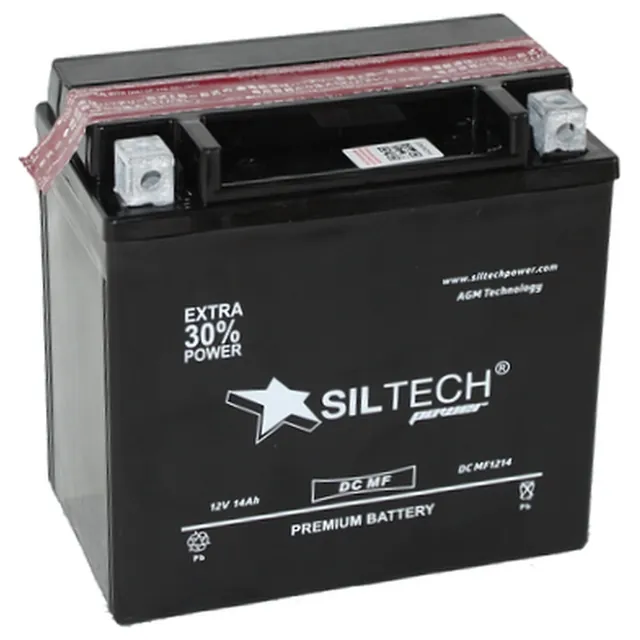 Аккумулятор SILTECH 14 Ач 220 А (EN), прямая полярность, YTX14