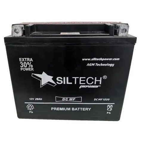 Аккумулятор SILTECH DC MF 20 Ач, обратная полярность, YTX20HL