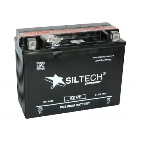 Аккумулятор SILTECH YTX24HL-BS 24 Ач 280 А, обратная полярность