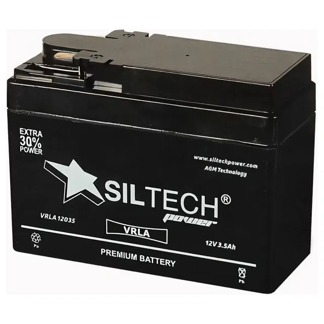 Аккумулятор SILTECH 3.5 Ач 45 А, обратная полярность, YTX4L