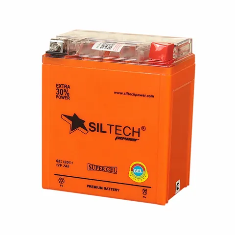 Аккумулятор SILTECH YTX7L-BS 7 Ач 100 А (EN), обратная полярность