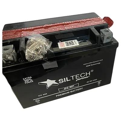 Аккумулятор SILTECH YTX9-BS 9 Ач 150 А (EN), прямая полярность
